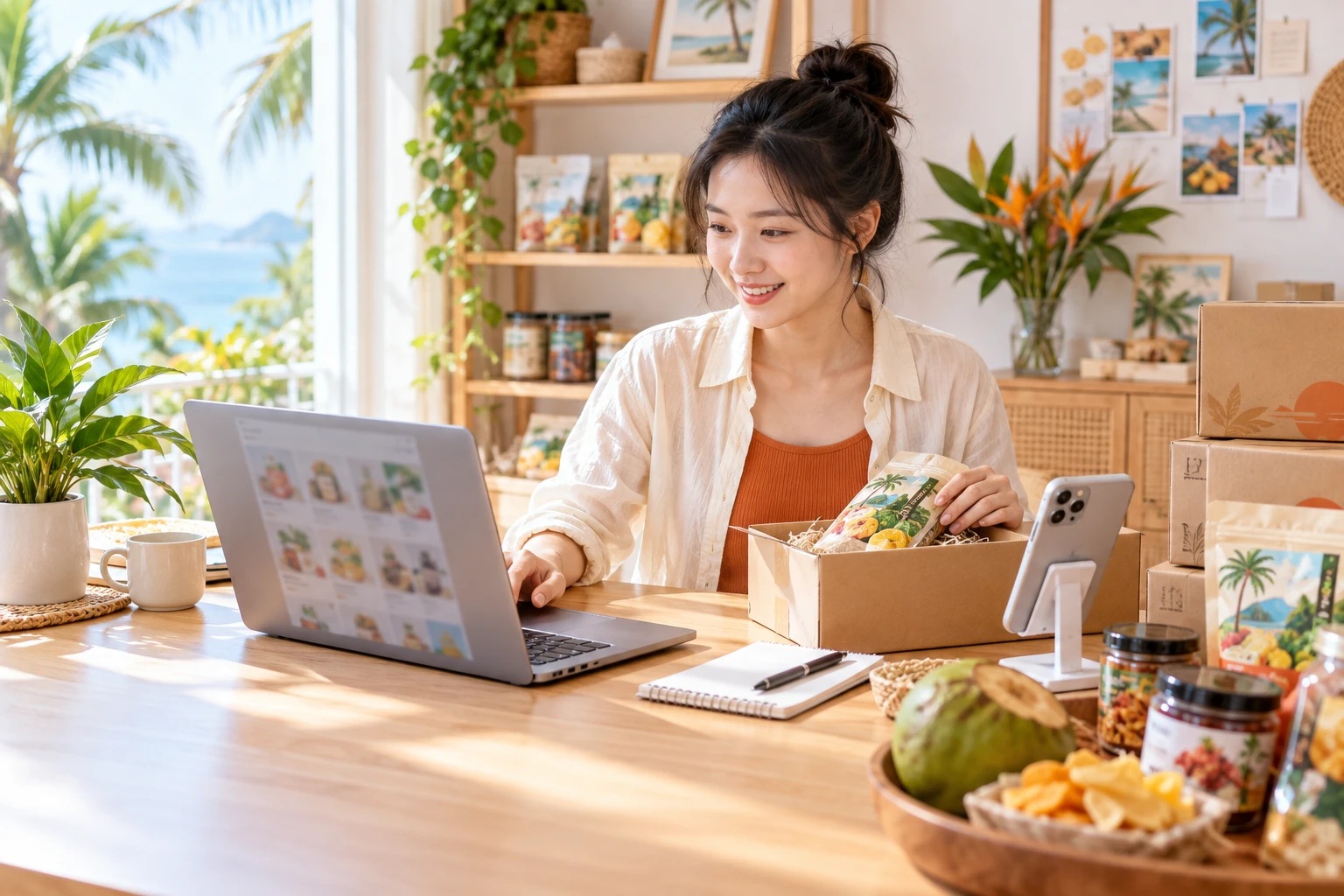 电商分销（AI 职业场景图）